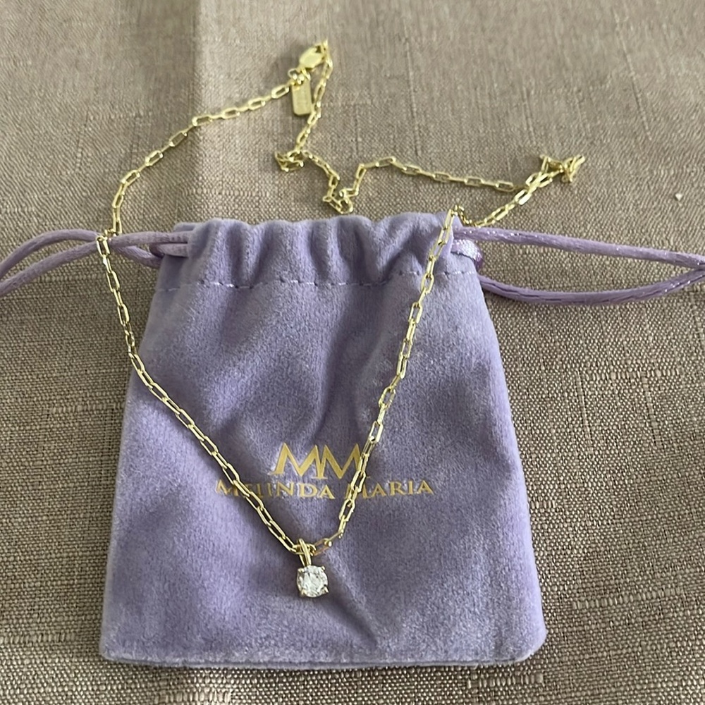 New Melinda Maria not your basic pendant necklace